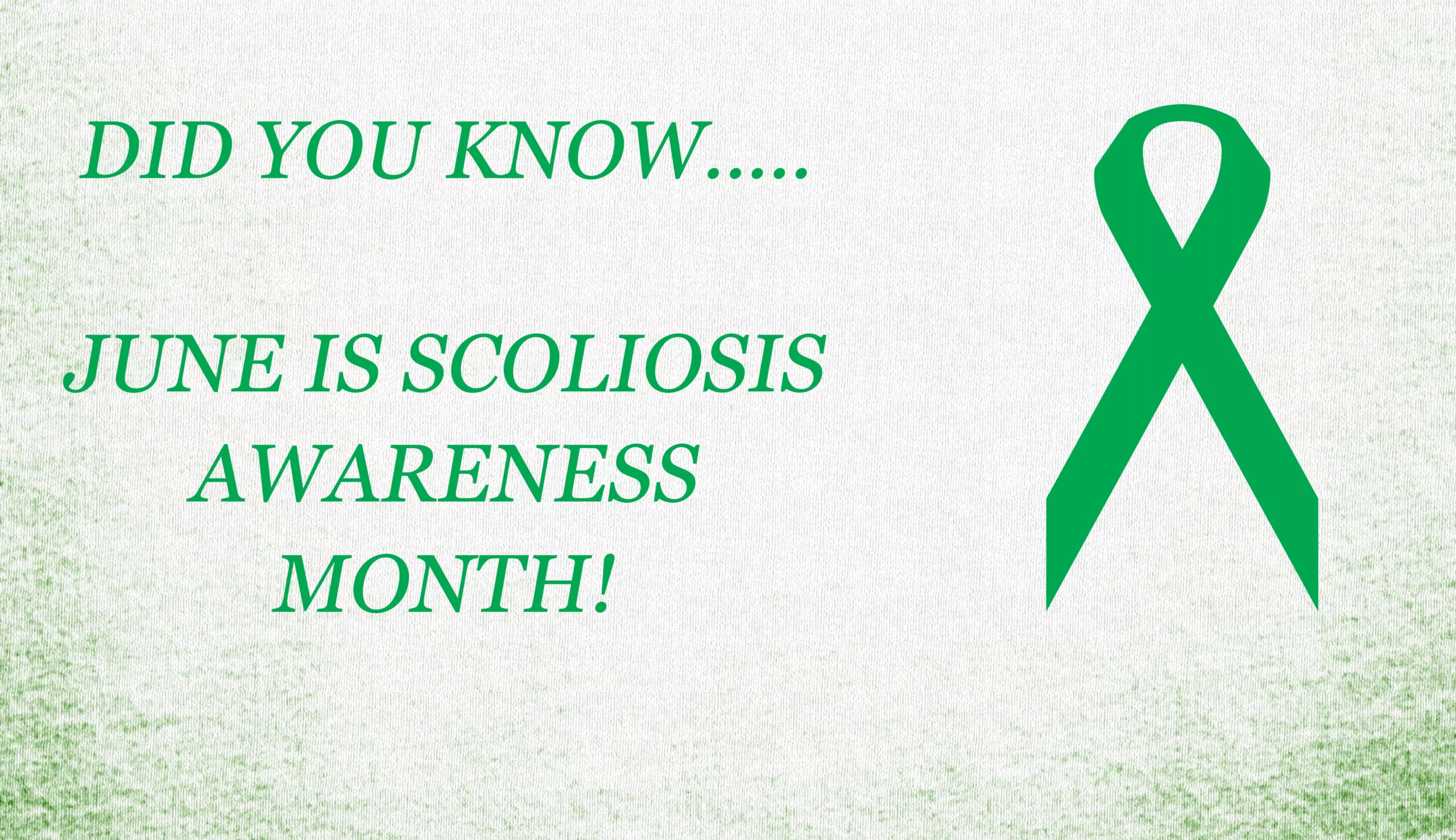 Scoliosis awareness month